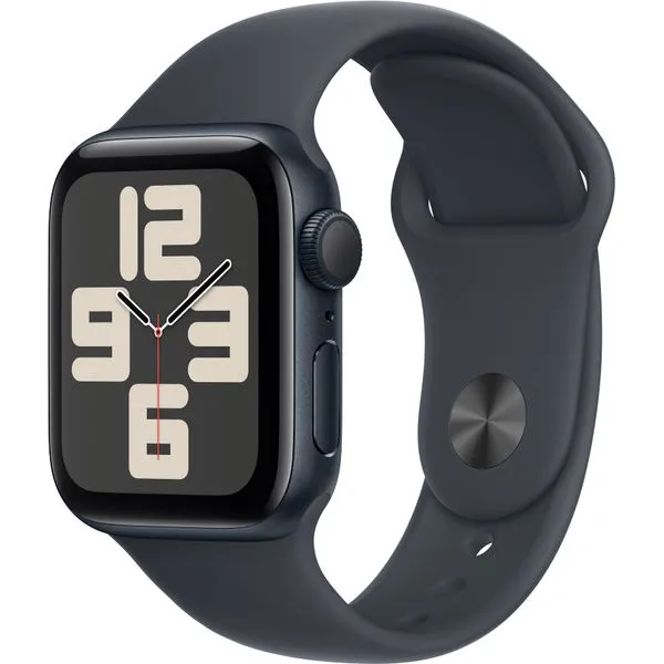 Apple Watch Series SE 2024 40mm Midnight Aluminum Case with Midnight Sport Band S/M