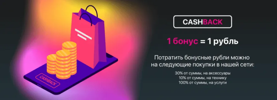 Акция "Кэшбек с каждой покупки"