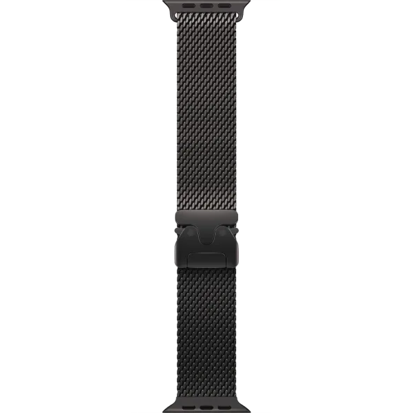 Apple Watch Series Ultra 3 49mm Black Titanium Case with Black Titanium Milanese Loop M