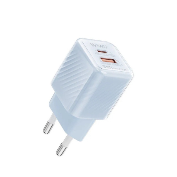 Блок WIWU Jello GaN USB-C 35Вт Blue