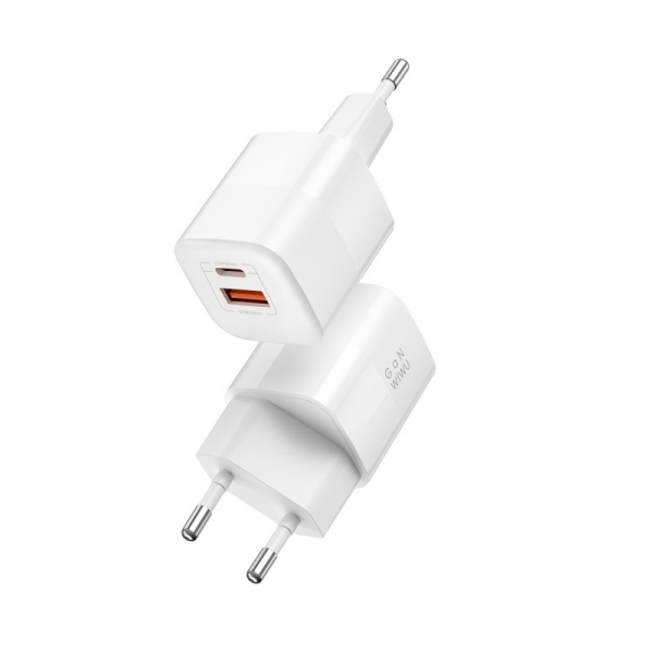 Блок WIWU Jello GaN USB-C+USB-A 35Вт